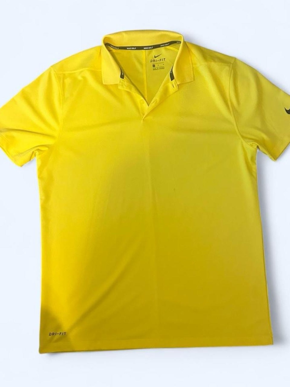 Nike Yellow Dri-FIT Polo Shirt